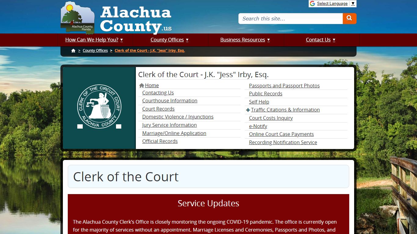 Clerk of the Court - Alachua County